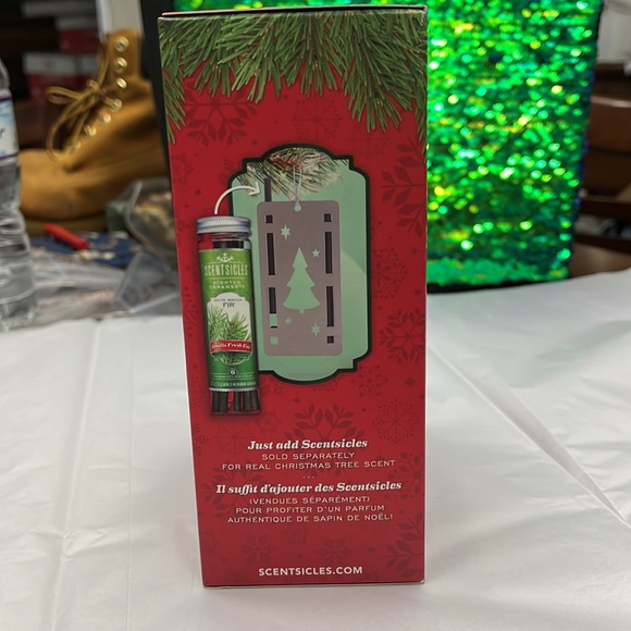 NIB Scentsicles 3 silver colored metal Christmas tree ornaments - Picture 4 of 5